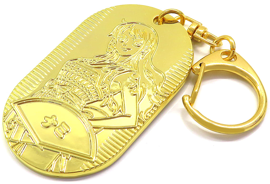 Nami Koban-Shaped Keychain - One Piece EMOTION Wano Country Collection (Movic, Approx. 3.5 x 6 cm, Pre-owned)