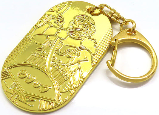 Usopp Oban-Shaped Keychain - One Piece EMOTION Wano Country Collection (Movic, Approx. 3.5 x 6 cm, Pre-owned)