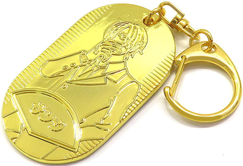 Sanji Koban-Shaped Keychain - One Piece EMOTION Wano Country Collection (Movic, Approx. 3.5 x 6 cm) - Pre-owned