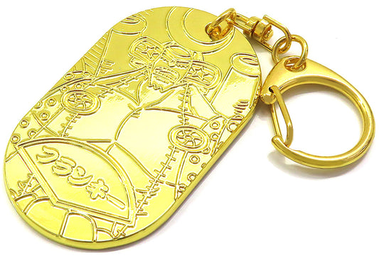 Franky Coin-Shaped Keyholder - One Piece EMOTION Wano Country Collection (Movic, Approx. 3.5 x 6 cm, Pre-owned)