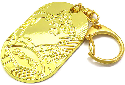 Jinbe Koban-Shaped Keychain - One Piece EMOTION Wano Country (Movic, Approx. 3.5 x 6 cm) [Pre-owned]