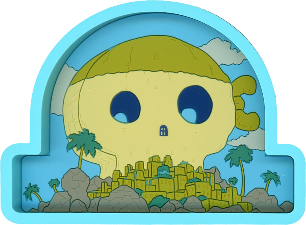 Hachinosu Island Rubber Tray One Piece: The Legendary Hero Ichiban Kuji H Prize by BANDAI SPIRITS, Approx. 10 cm