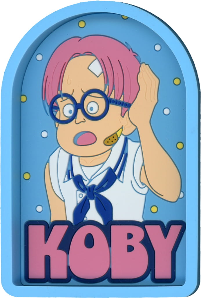 Koby Blue Rubber Tray One Piece: The Legendary Hero Ichiban Kuji H Prize by BANDAI SPIRITS, 10 cm
