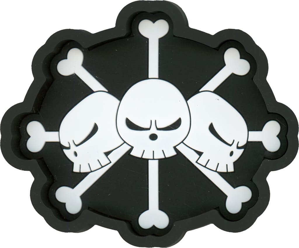 Blackbeard Pirates Symbol Mark Rubber Tray from ONE PIECE Ichiban Kuji Legendary Heroes H Prize, BANDAI SPIRITS, 10 cm