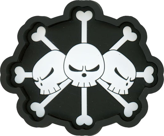 Blackbeard Pirates Symbol Mark Rubber Tray from ONE PIECE Ichiban Kuji Legendary Heroes H Prize, BANDAI SPIRITS, 10 cm