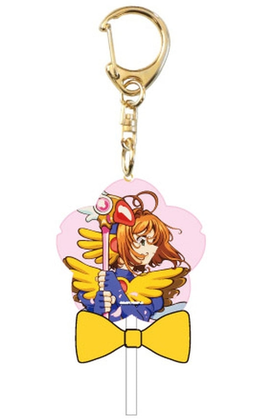 Sakura Kinomoto Candy-Shaped Acrylic Keychain Design 2 - Cardcaptor Sakura (Approx. 85 x 50 x 5 mm) - Ensky