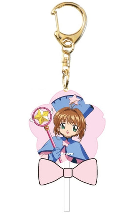 Sakura Kinomoto Candy-Shaped Acrylic Keychain Design 5 - Cardcaptor Sakura (Ensky, Approx. 85 x 50 x 5 mm, Pre-owned)