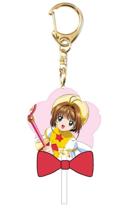 Sakura Kinomoto Candy-Shaped Acrylic Keychain Design 6 - Cardcaptor Sakura Ensky Approx. 85 x 50 x 5 mm (Pre-owned)