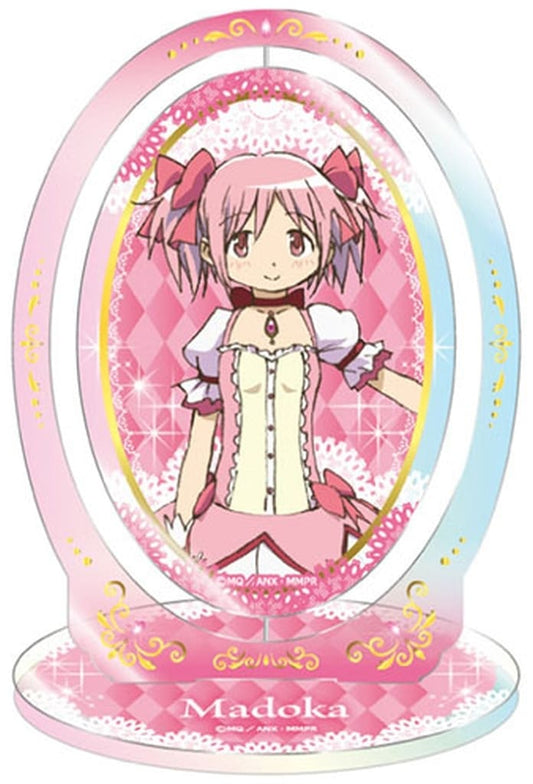 Madoka Kaname Rotating Acrylic Stand - Puella Magi Madoka Magica Movie Rebellion - Approx. 115 x 70 mm (Pre-owned)