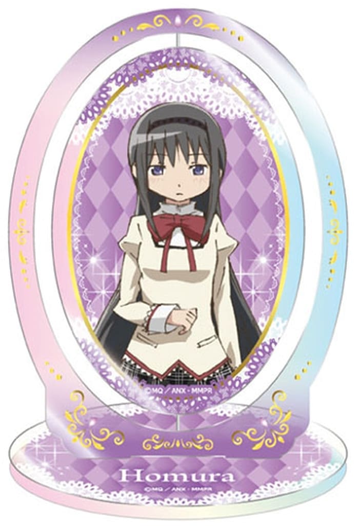 Homura Akemi Rotating Acrylic Stand - Puella Magi Madoka Magica Movie Rebellion - Tapioca - Approx. 115 x 70 mm (Used)