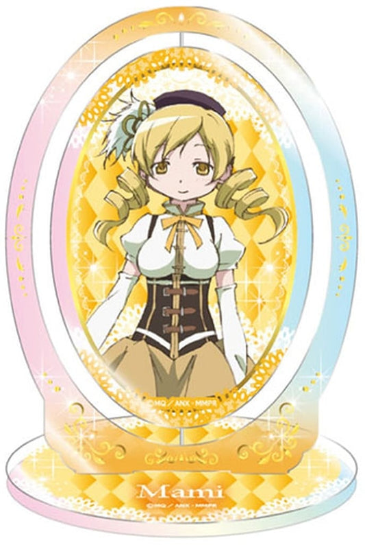Mami Tomoe Rotating Acrylic Stand - Puella Magi Madoka Magica (Tapioca Brand, Pre-owned, Approx. 115 x 70 mm)