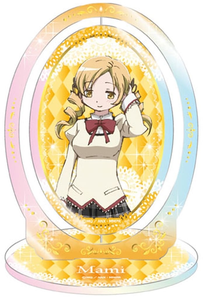 Mami Tomoe Rotating Acrylic Stand - Puella Magi Madoka Magica (Tapioca Brand, Pre-owned, Approx. 115 x 70 mm)