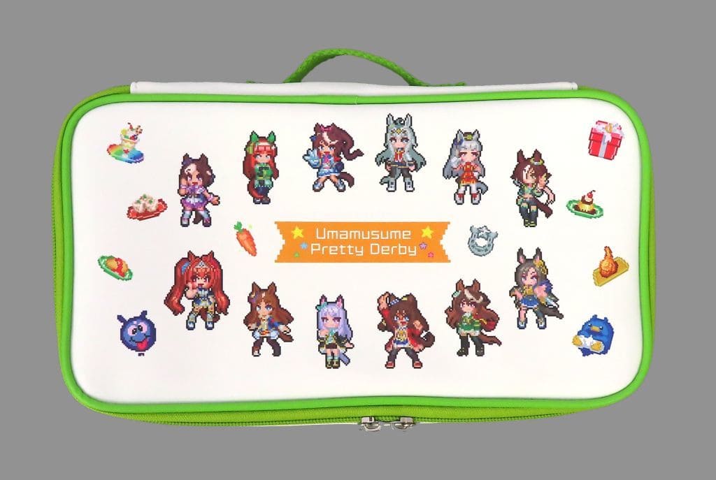 Dot-Style Gadget Pouch - Umamusume Pretty Derby "Nekketsu Hachamecha Daikanshasai!" Event Design (Movic, W28×H6×D15cm) Pre-owned