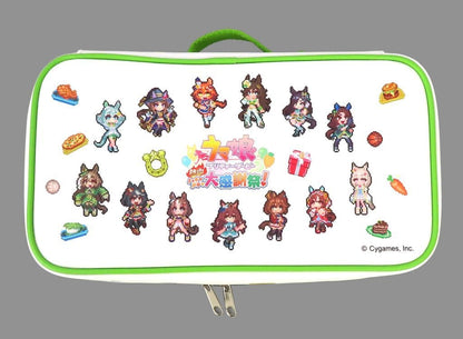 Dot-Style Gadget Pouch - Umamusume Pretty Derby "Nekketsu Hachamecha Daikanshasai!" Event Design (Movic, W28×H6×D15cm) Pre-owned