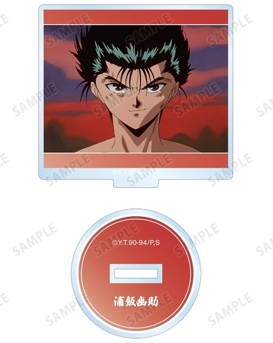 Yusuke Urameshi Acrylic Scene Photo Trading Stand - Yu Yu Hakusho - ARMA BIANCA - Approx. 60 x 57 mm (Pre-owned)