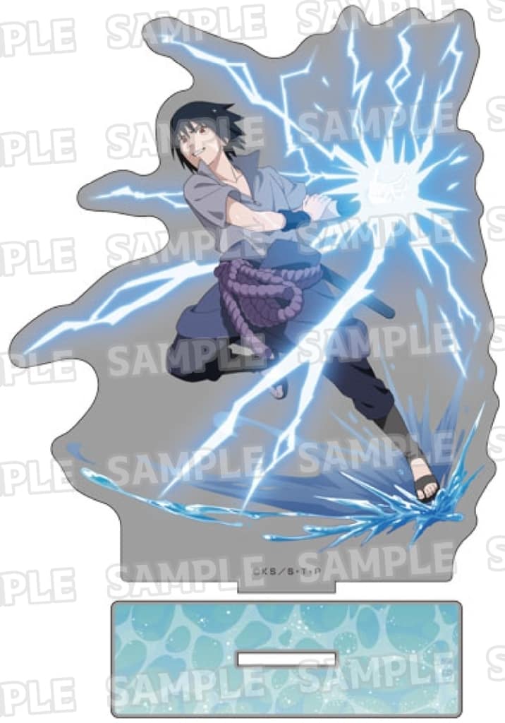 Sasuke Uchiha (Training ver.) BIG Acrylic Stand - Naruto Shippuden - Approx. 160 mm - Medicos Entertainment (Pre-owned), No. 2