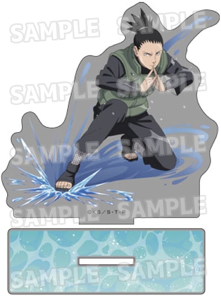 Shikamaru Nara BIG Drawn Acrylic Stand (Training Ver.) - Naruto Shippuden - Medicos Entertainment - Approx. 160 mm (Pre-owned), No. 4