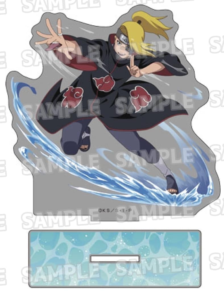 Deidara (Training Ver.) BIG Acrylic Stand - Naruto Shippuden - Medicom Entertainment - Approx. 160 mm - Pre-owned, No. 7