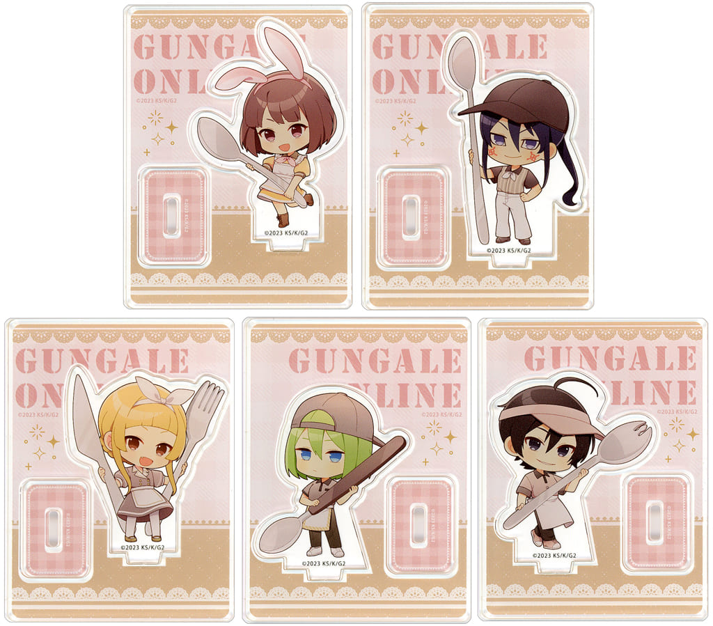 Sword Art Online Alternative GGO II Full 5-Item Acrylic Stand Set
