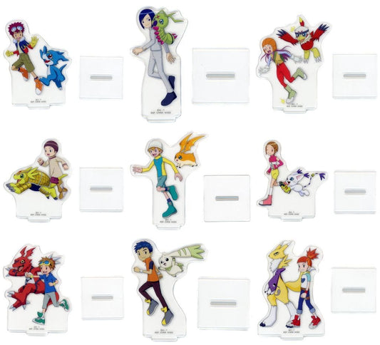 Digimon Acrylic Stand D Prize Complete 9-Piece Set