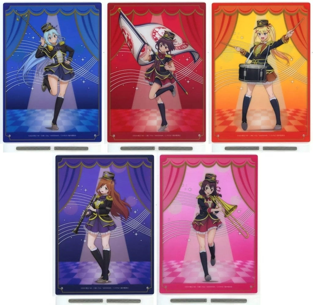 KonoSuba 3 Marching BIG Acrylic Board Complete 5-Item Set