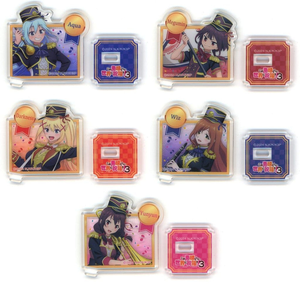 Dreamy Kuji KonoSuba 3 Marching Mini Acrylic Stand Set of 5