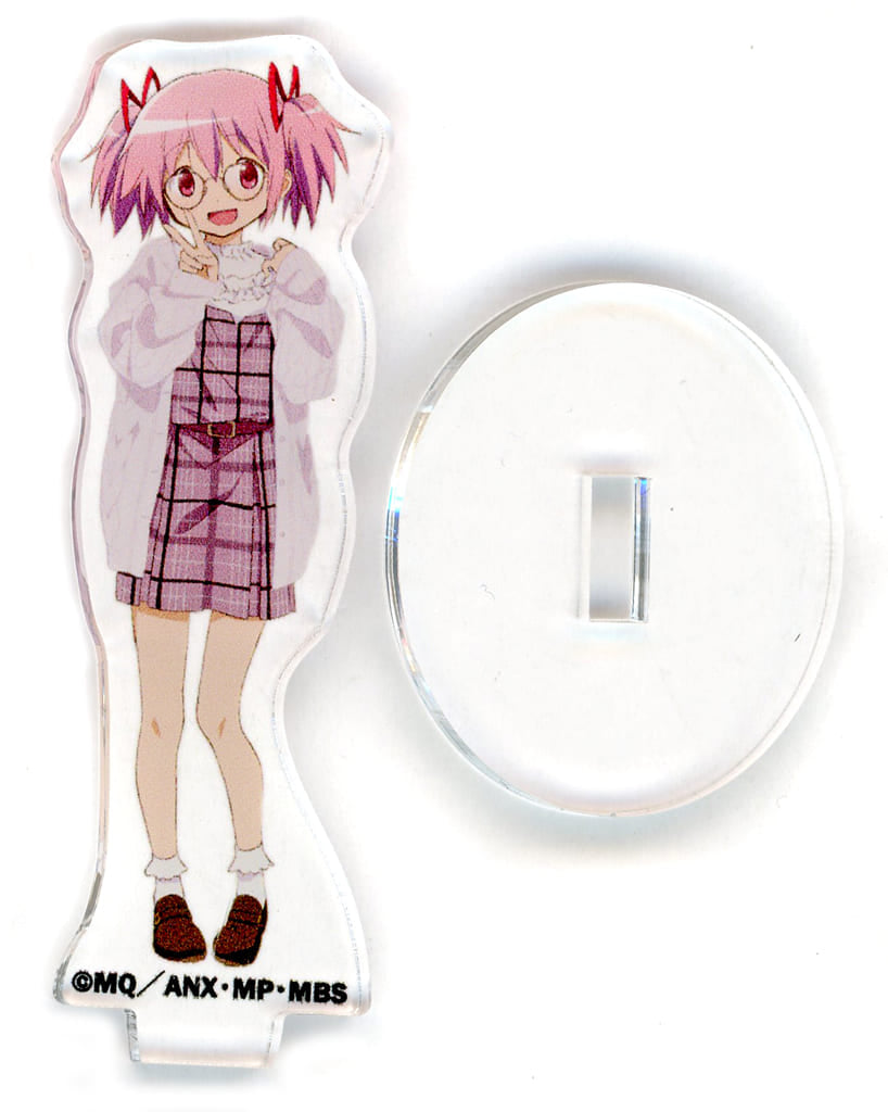 Madoka Kaname Acrylic Stand - Zoff x Puella Magi Madoka Magica Glasses Model (Approx. 60 mm) - Single Item