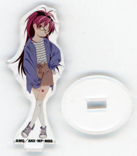 Kyoko Sakura Acrylic Stand - Zoff x Puella Magi Madoka Magica Kyoko Sakura Glasses Model (Approx. 60 mm) - Pre-owned