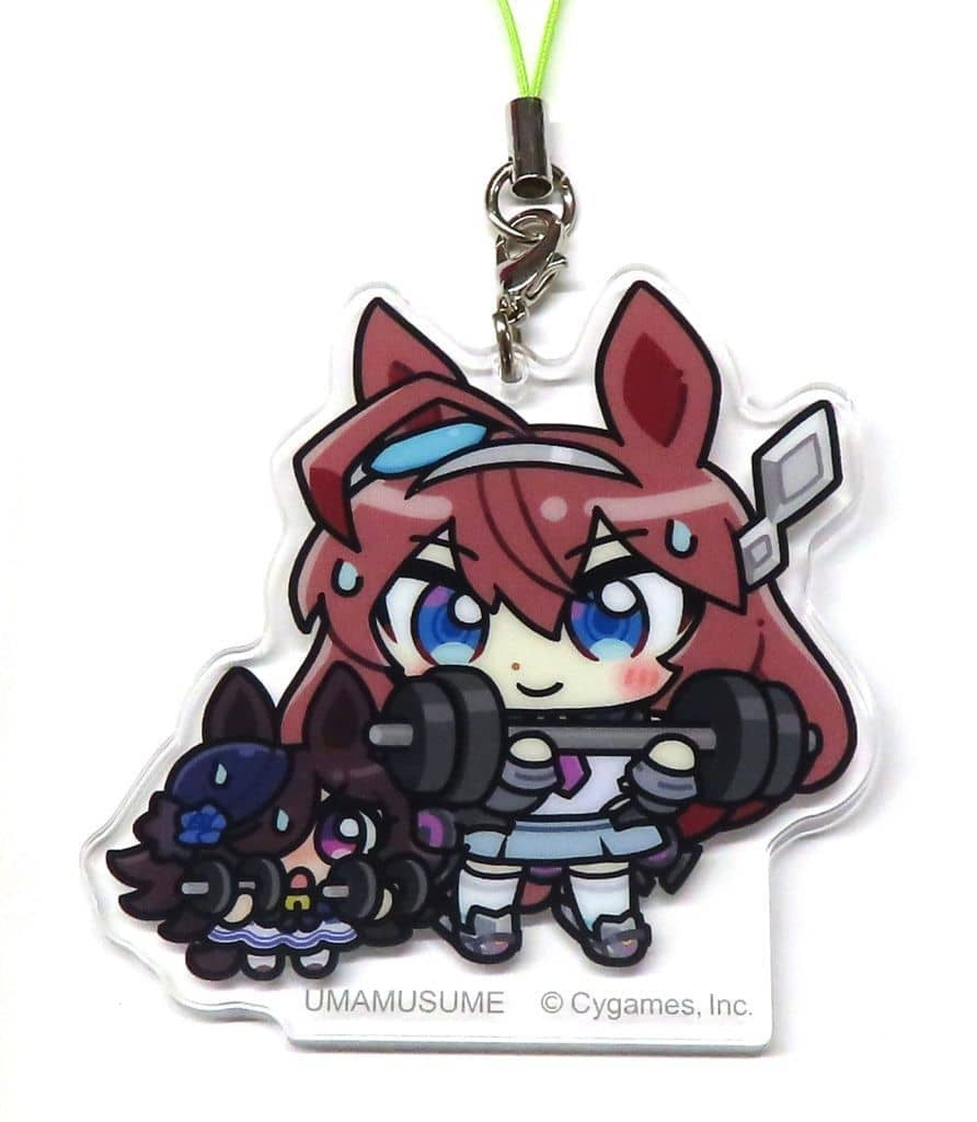 Mihono Bourbon & Rice Shower Acrylic Strap Set - Uma Musume Pretty Derby Acrylic Strap ~With Plushies~ Vol.5 (Approx. 80mm, Sol International)