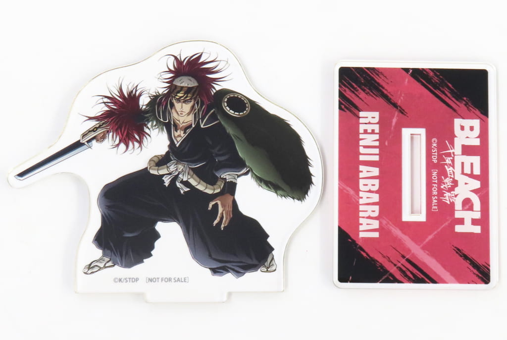 Renji Abarai Acrylic Stand - BLEACH: Thousand-Year Blood War Part 2 - Animate Blu-ray/DVD Full-Volume Purchase Bonus (Approx. 9 x 8 cm) (Pre-owned)