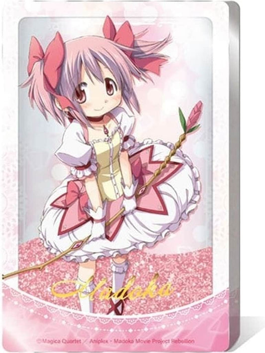 Madoka Kaname Glitter Acrylic Block - Puella Magi Madoka Magica Movie Rebellion Gold Foil Accent Approx. 85 x 55 x 10 mm (Tapioca, Pre-owned)