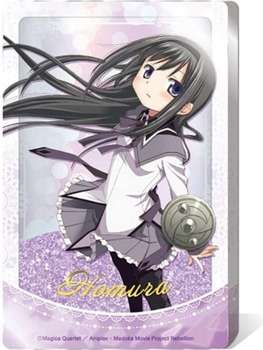 Homura Akemi Glitter Acrylic Block - Puella Magi Madoka Magica Movie Rebellion (Approx. 85 x 55 x 10 mm) - Brand, Pre-owned