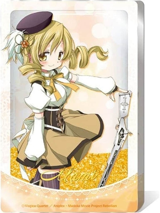 Mami Tomoe Glitter Acrylic Block - Puella Magi Madoka Magica Movie Rebellion (Approx. 85 x 55 x 10 mm, Pre-owned, Tapioca)