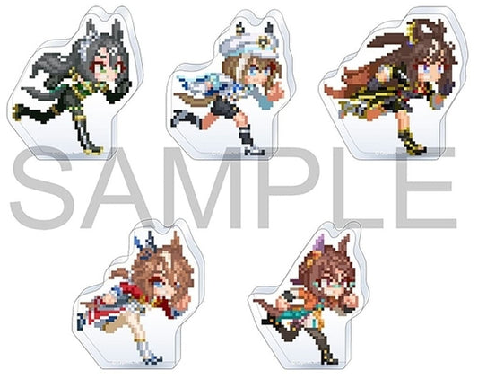 Satono Crown / Cheval Grand / Duramente / Sounds of Earth / Royce and Royce Acrylic Mini Figure Pack Vol.3 - Movic Chubby Dot Acrylic Figure Collection (Approx. 6.5 cm)