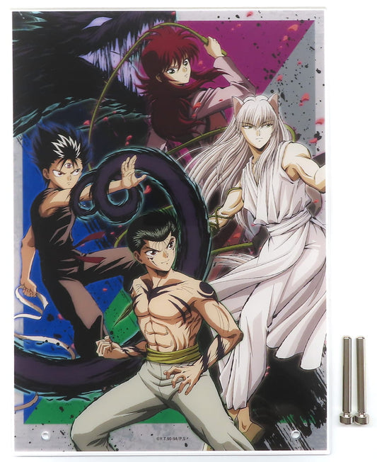 Group Acrylic Visual Panel A Prize - WEB Kuji Yu Yu Hakusho 12th Bring it on!! (A4, Di-Techno, Pre-owned)