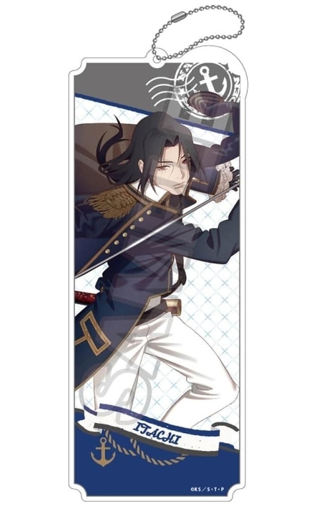 Itachi Uchiha Acrylic Keychain BIG - Naruto Shippuden Marine Look in Animate (GRANUP) — 180 x Approx. 180 x 70 x 3 mm