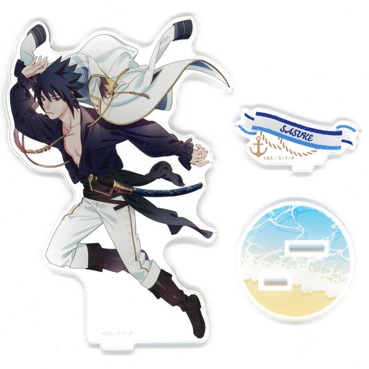 Sasuke Uchiha Acrylic Stand - Naruto Shippuden Marine Look in Animate (Approx. 165 x 112 x 3 mm) - GRANUP