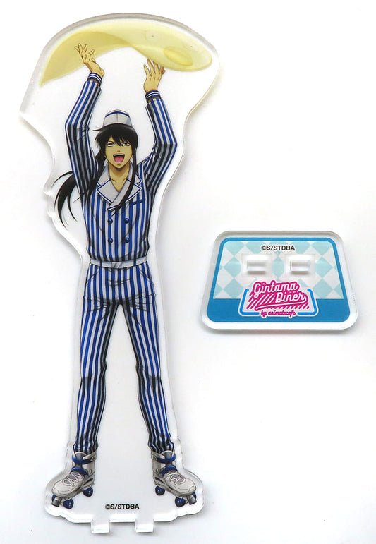 Kotaro Katsura BIG Acrylic Stand Diner ver. - Gintama x animate cafe (Approx. 16 cm) Pre-owned