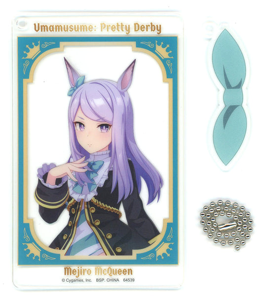 Mejiro McQueen Clear Twin Card Charm - Ichiban Kuji Umamusume Pretty Derby 10th Edition H Prize (Bandai Spirits)