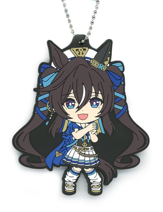 Vibros Rubber Charm Kyun-Chara Illustrations - Ichiban Kuji Uma Musume Pretty Derby 10th Series I Prize (Approx. 7cm, BANDAI SPIRITS, Pre-owned)