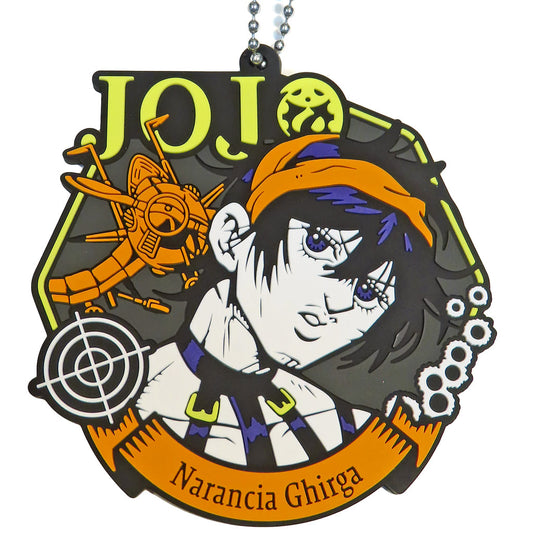 Narancia Ghirga & Aerosmith Rubber Charm Keychain from JoJo's Bizarre Adventure: Golden Wind Ichiban Kuji K Prize, Length Approx. 7 cm