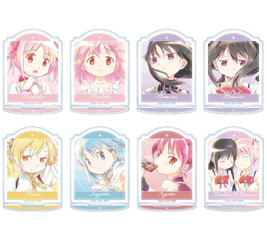 Puella Magi Madoka Magica Movie Ani-Art aqua label Trading Acrylic Stand Full 8-Piece Set - ARMA BIANCA (Approx. 70 x 51 mm, Pre-owned)