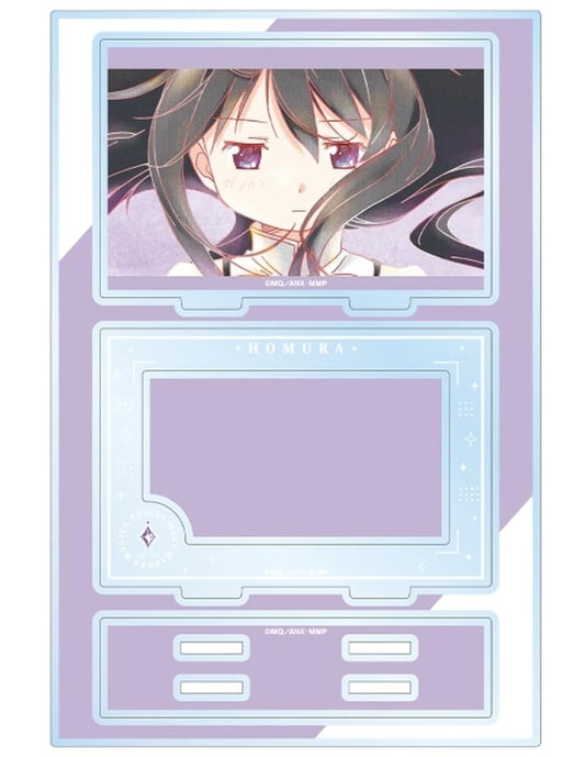 Homura Akemi Ani-Art aqua label Parts-attached BIG Acrylic Stand ver.B - Puella Magi Madoka Magica the Movie: Beginnings / Eternal (Approx. 19.1 x 12.7 cm, Pre-owned)