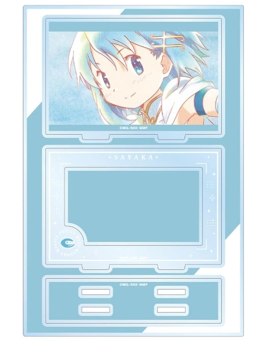 Sayaka Miki Ani-Art aqua label 2nd Edition BIG Acrylic Stand with Parts - Puella Magi Madoka Magica (Approx. 19.1 x 12.7 cm) - Pre-owned
