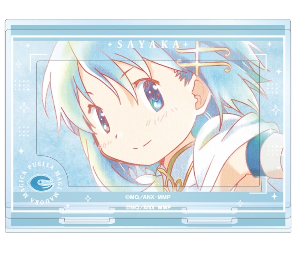 Sayaka Miki Ani-Art aqua label 2nd Edition BIG Acrylic Stand with Parts - Puella Magi Madoka Magica (Approx. 19.1 x 12.7 cm) - Pre-owned