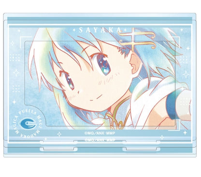 Sayaka Miki Ani-Art aqua label 2nd Edition BIG Acrylic Stand with Parts - Puella Magi Madoka Magica (Approx. 19.1 x 12.7 cm) - Pre-owned