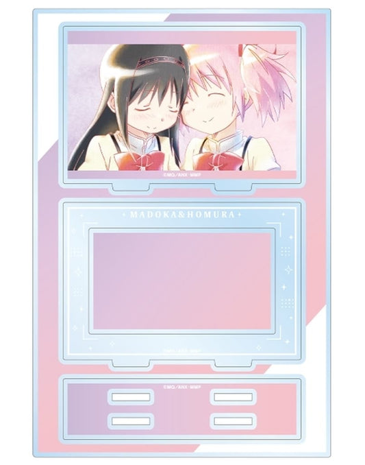 Madoka Kaname & Homura Akemi Ani-Art aqua label Vol.2 Parts-Attached BIG Acrylic Stand - Puella Magi Madoka Magica (Approx. 19.1 x 12.7 cm) ARMA BIANCA
