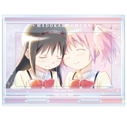 Madoka Kaname & Homura Akemi Ani-Art aqua label Vol.2 Parts-Attached BIG Acrylic Stand - Puella Magi Madoka Magica (Approx. 19.1 x 12.7 cm) ARMA BIANCA