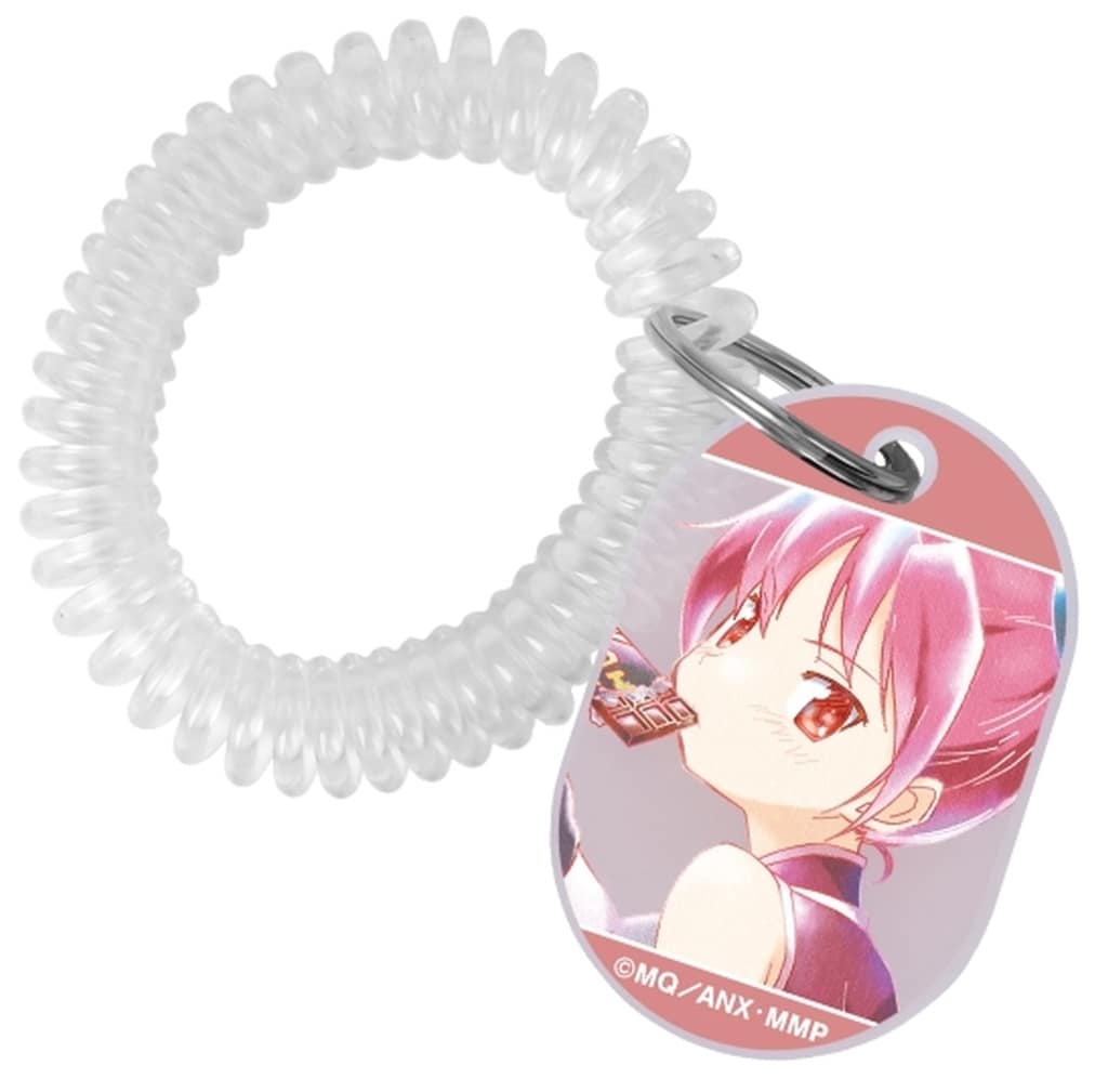 Kyoko Sakura Acrylic Locker-Key Style Keychain - Ani-Art aqua label (Approx. 50 x 33 mm) Puella Magi Madoka Magica - ARMA BIANCA Maker, Pre-owned
