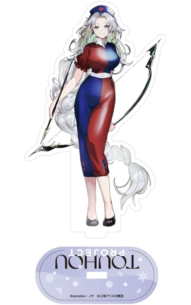 Eirin Yagokoro Acrylic Stand - Touhou Project Event Exclusive (Charama) Approx. 9.4 cm x 3 cm x 9.4 cm — Pre-owned